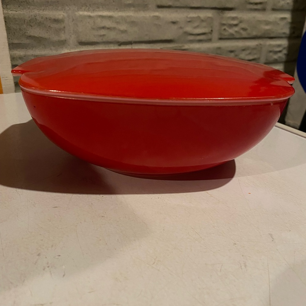 Vintage Pyrex Red Kitchen Food Storage Container